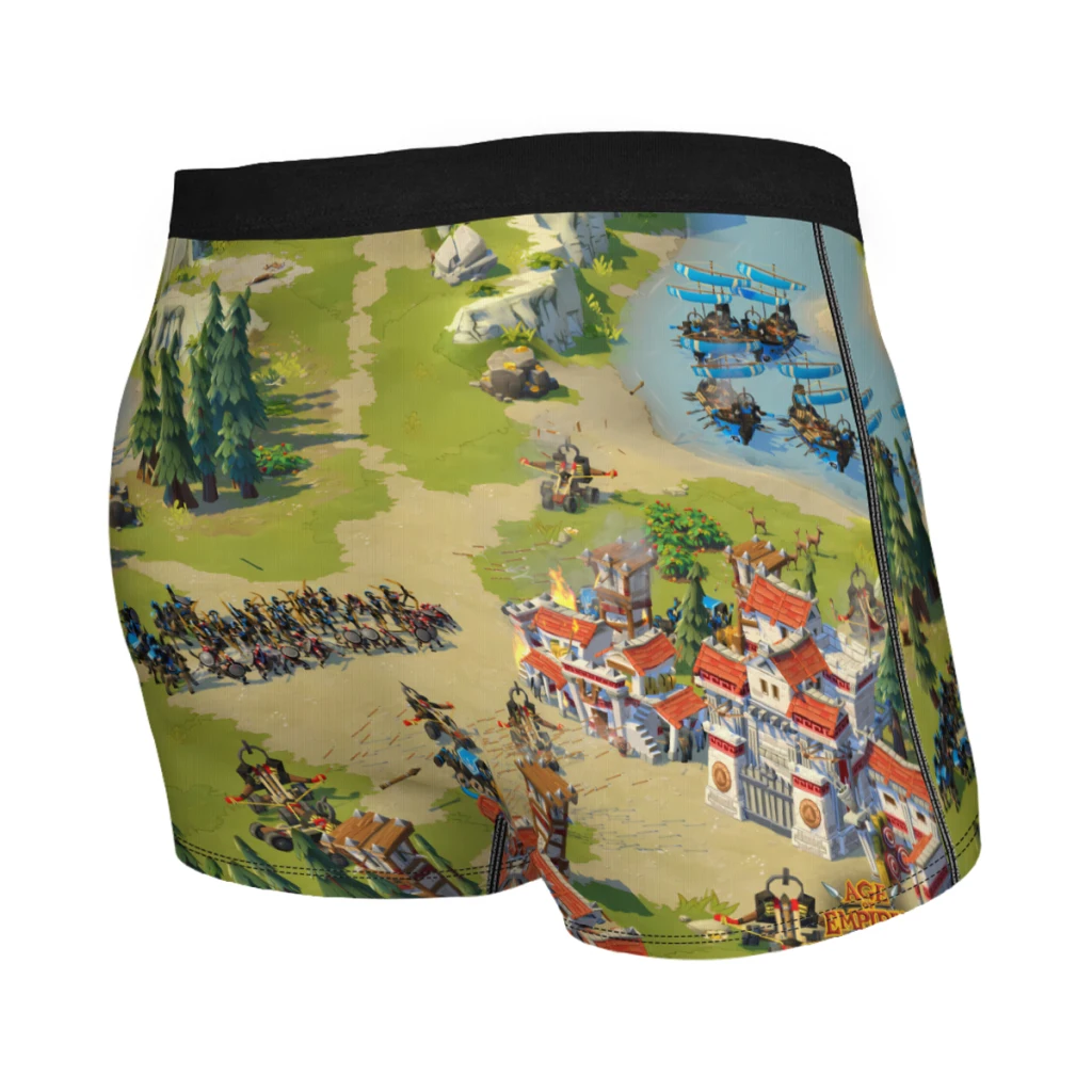 PeaceAge of Empires Game Underpants Breathbale Panties Man Underwear Print Shorts Boxer