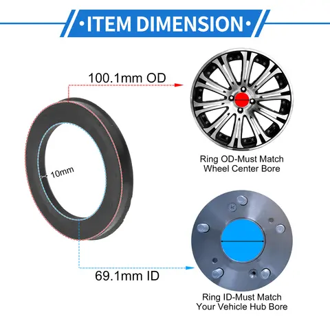 10 best sales wheel center ring - №2