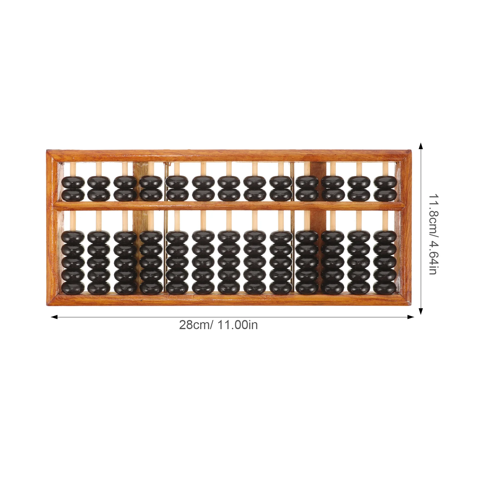 ลูกคิดไม้สำหรับเด็ก 7 เม็ด 13 คอลัมน์ สไตล์ย้อนยุค เครื่องมือการเรียนรู้คณิตศาสตร์เพื่อการศึกษาสำหรับเด็ก ใช้ในโรงเรียนและที่บ้าน
