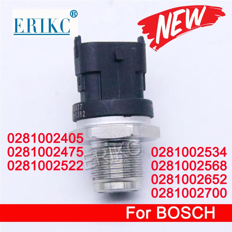 Sensor de alta pressão para Bosch, Common Rail, 0281002405, 0281002475, 0281002522, 0281002534, 0281002568, 0281002652, 0281002700