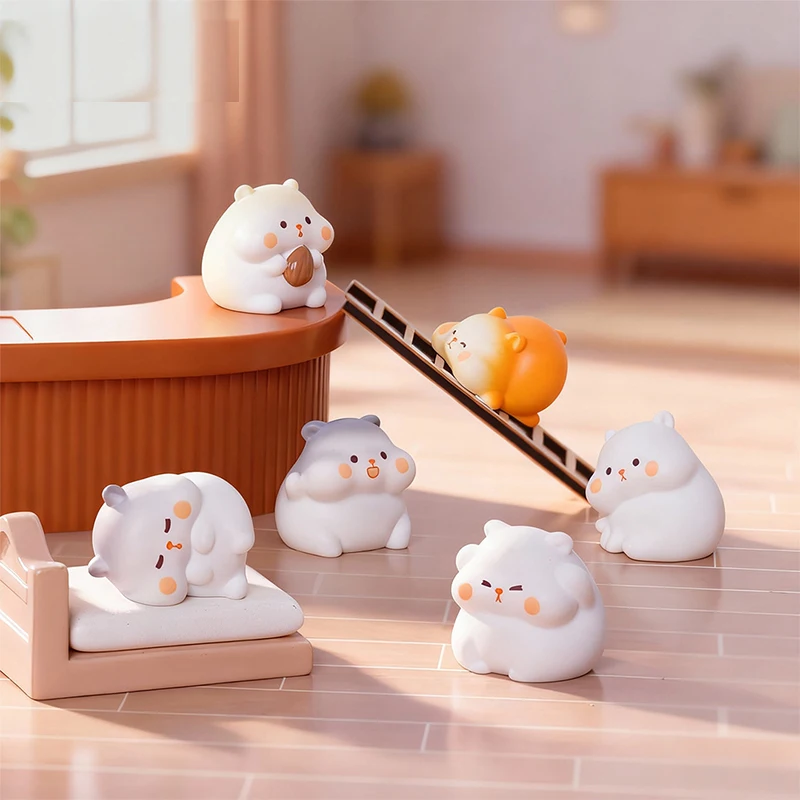 Micro Landscape Miniature Figurines Lovely Hamster Animal Resin Ornament DIY Accessories Home Decoration