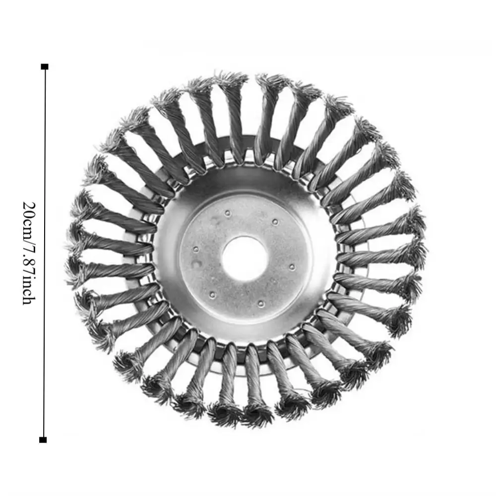 Fast 8 Inch Grass Trimmer Head Easy To Clean Wear-resistant Steel Wire Wheel Durable Rust-proof Weeding Disc Garden