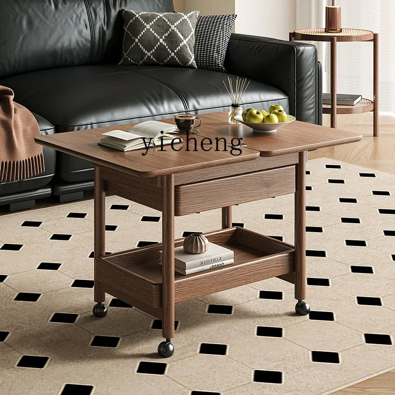 HD solid wood edge table bedside table medieval coffee table furniture sofa living room shoe change makeup stool