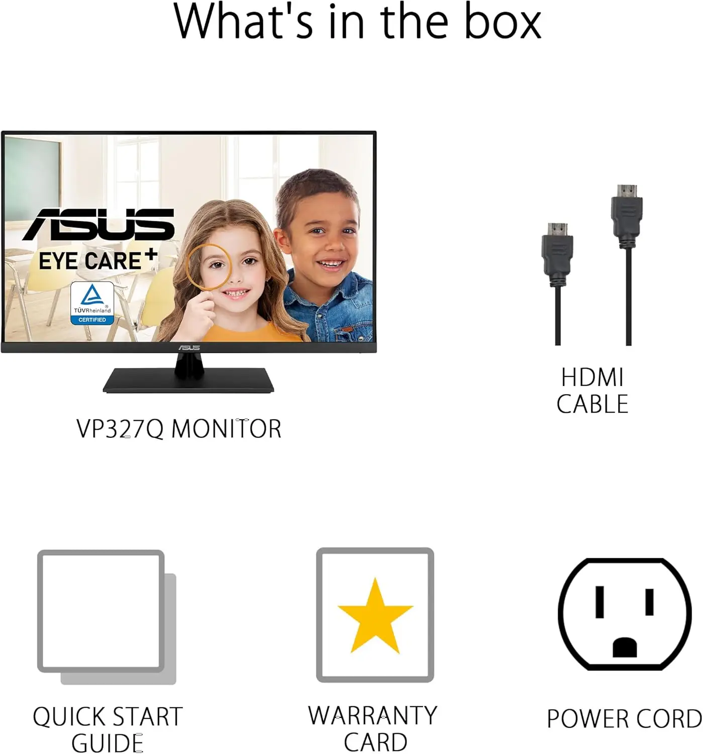 จอภาพถนอมสายตา 31.5 นิ้ว 4K HDR (รุ่น VP327Q) – UHD (3840 x 2160), 99% sRGB, HDR-10, Adaptive-Sync, ลำโพงในตัว