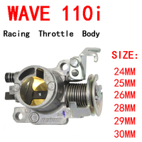 mototrcycle injection modified racing throttle body for wave110i wave125i 25/28/29/30mm