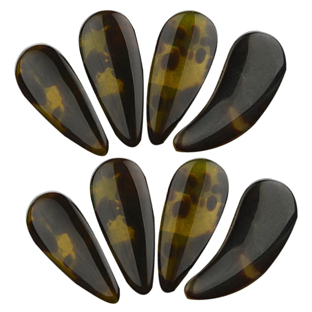 Professional Guzheng Finger Picks Dual-Sided Arc Design Celluloid Nail Protectors for Adult Zither Players Enhanced Sound