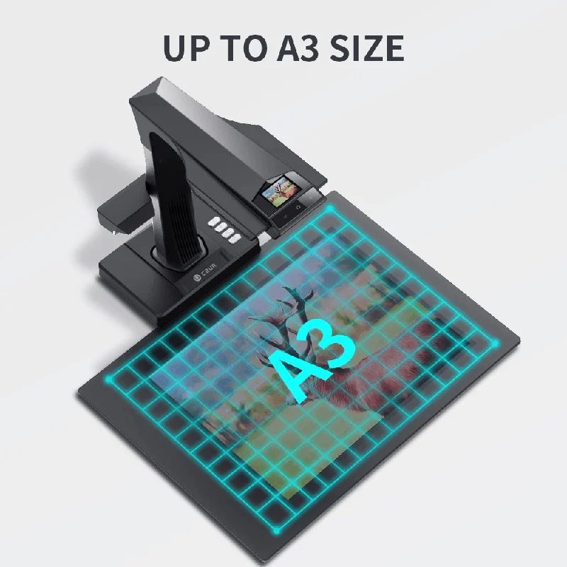 Czur A3 Scanner USB plano automático ET16 Plus ET18 Pro Series com biblioteca OCR formato PDF/TIFF procurável