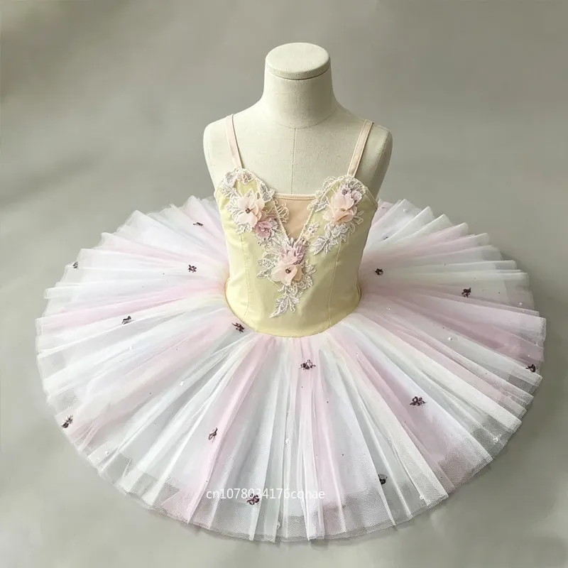 professional-platter-tutu-colorful-three-dimensional-floral-tulle-skirt-children's-puffy-skirt-professional-performance-costume
