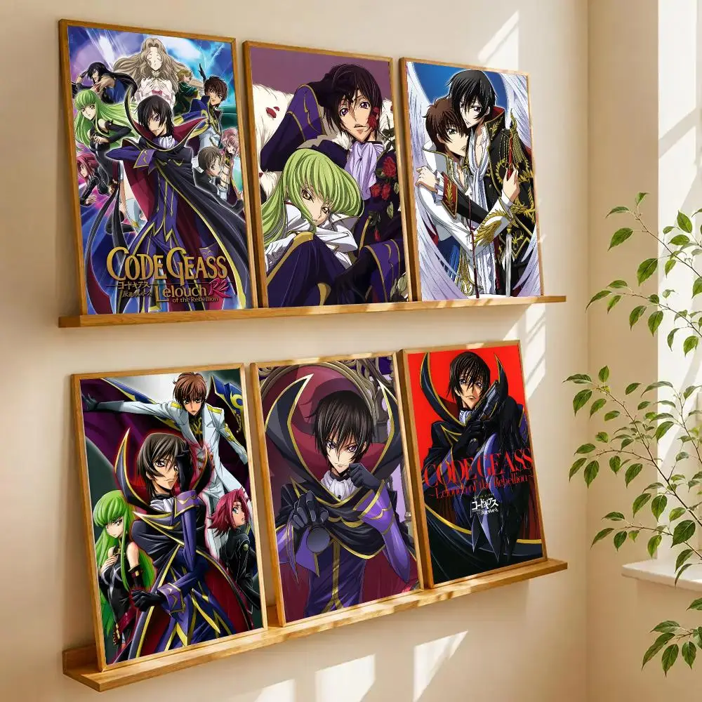 C-Code G-Geass Poster Retro HD Art Sticky Wall Waterproof Home Living Room Bedroom Bar Aesthetic Decoration