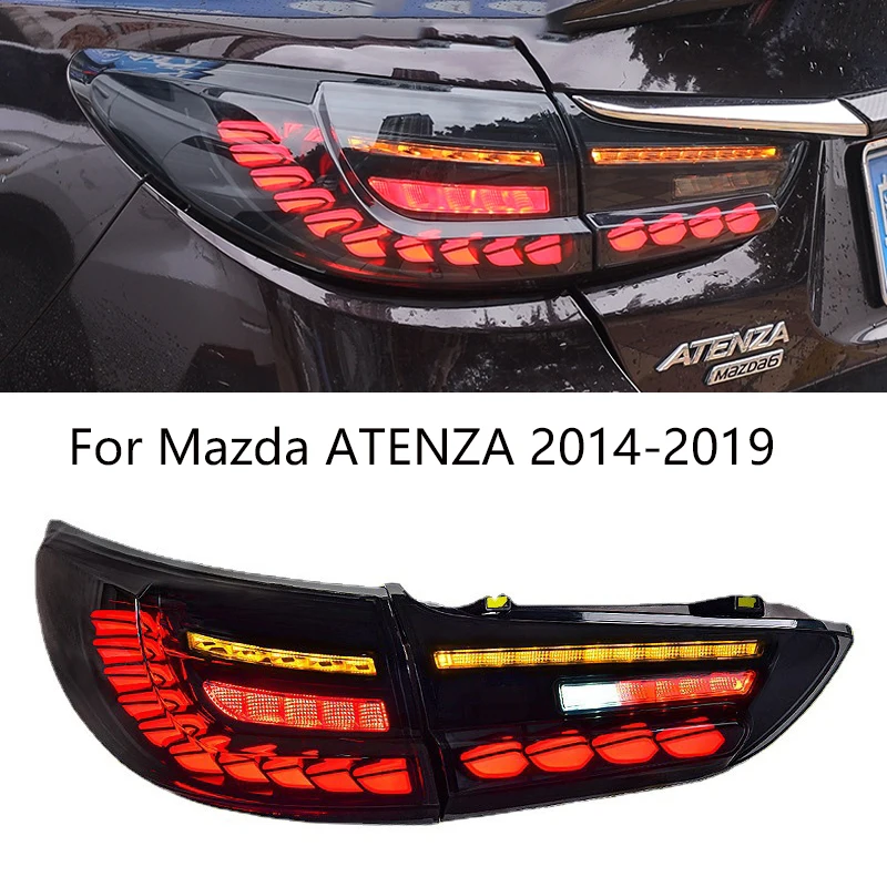 

Car Styling for Mazda6 2014-2019 LED Taillights New Mazda 6 Atenza LED Tail Light Orignal LED Rear Lamp DRL+Brake+Park+Sign