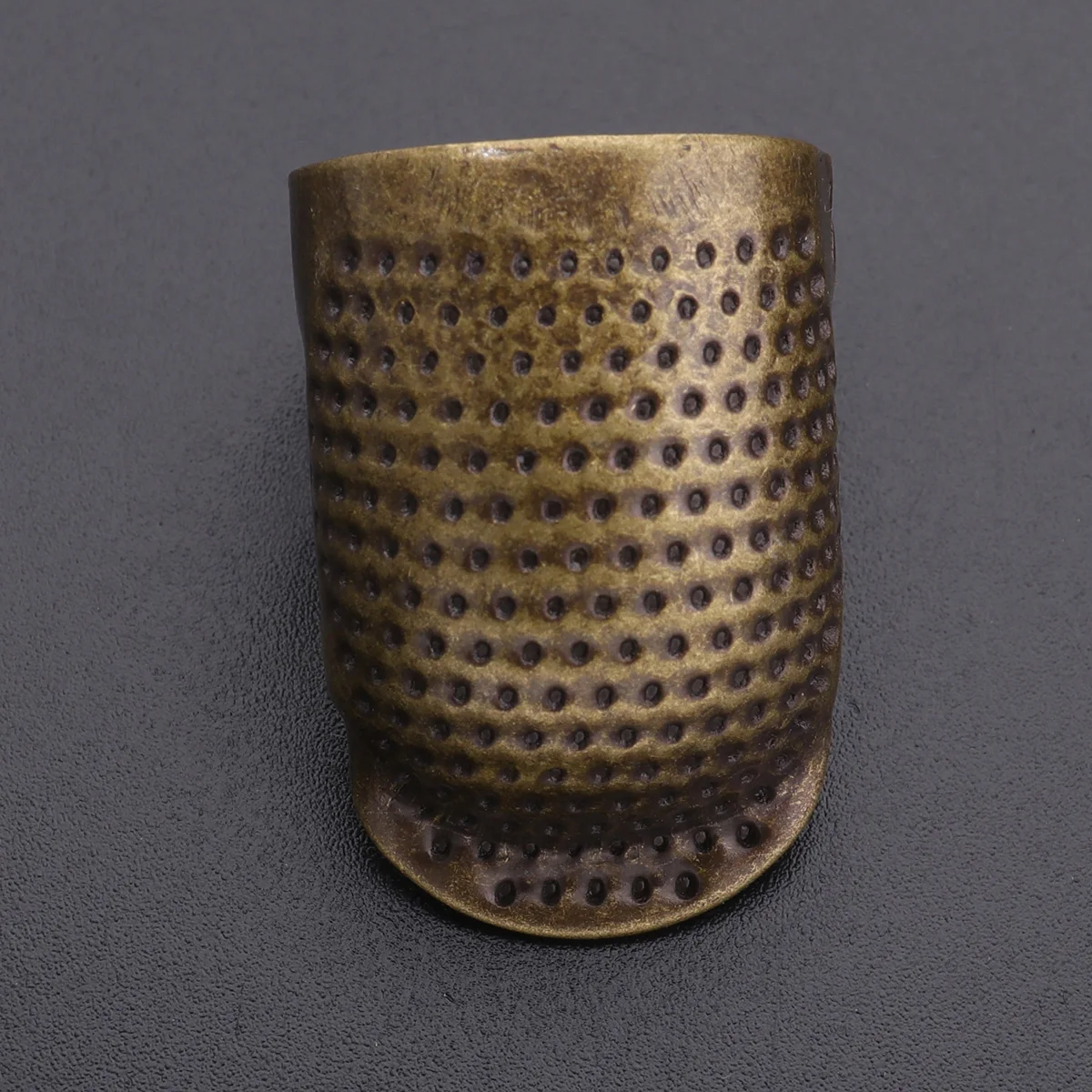 

Retro Copper Thimble Sewing Finger Protector Adjustable Dimpled S-Proof For Long Nails Diy Craft Tool Canvas Repair
