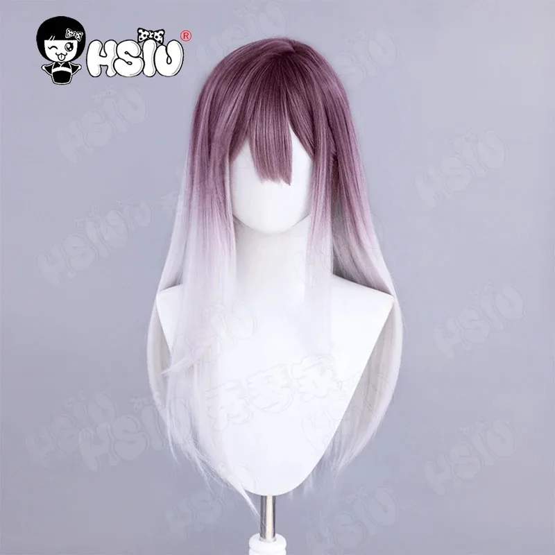 샬롬 코스프레 가발 패스 투 나우어웨 코스프레 가발 HSIU 60CM 푸시아 그라데이션 화이트 롱헤어 합성 가발 패스 투 나우어웨 가발