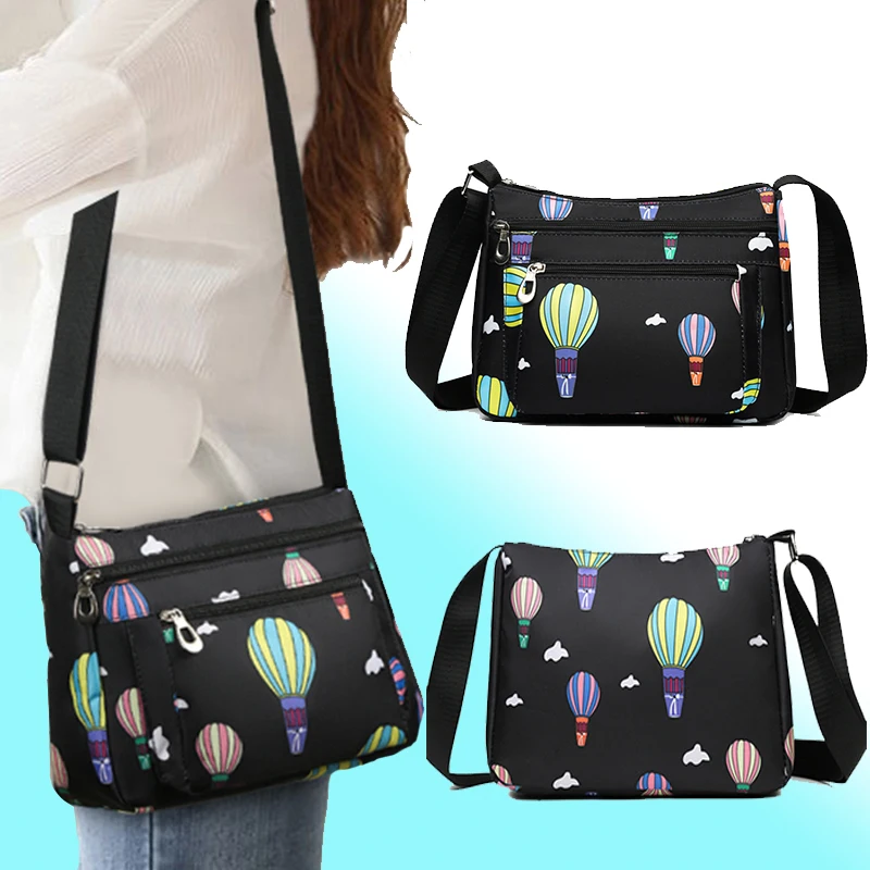 

Featuring Balloon Prints, Large Pockets with Multiple Capacities, Adjustable Shoulder Straps, Stylish and Versatile, Lightweight