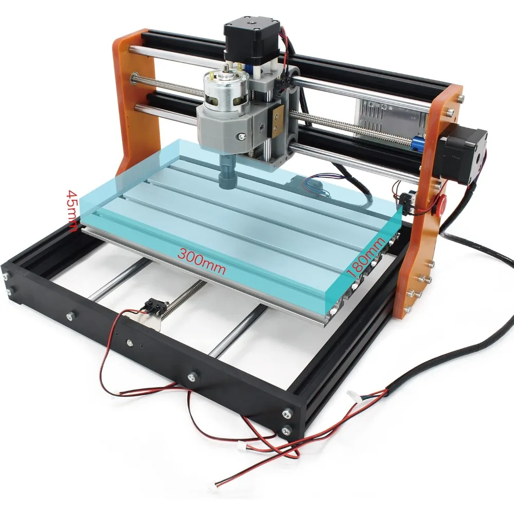 Imagem -04 - Cnc Router Machine Kit com Interruptores de Limite e Parada de Emergência Faça Você Mesmo Mini Controle Grbl 3018 Pro Fresagem Eixos Upgrade 3018