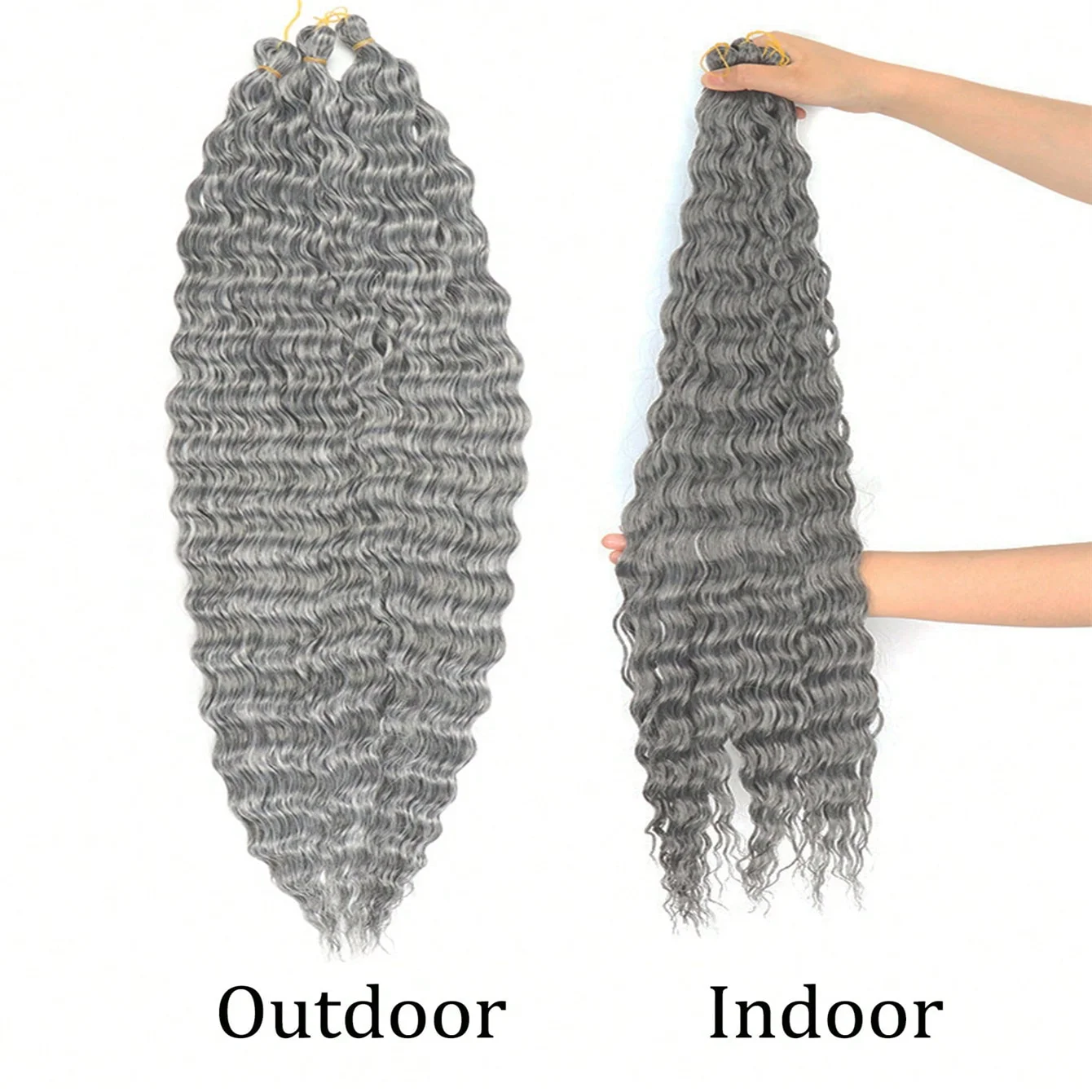 1 Stück 30 Zoll tiefe Welle Flechthaar synthetische lockige Häkelverlängerungen gewellte böhmische Zöpfe für Frauen tägliche Party Urlaubsgebrauch