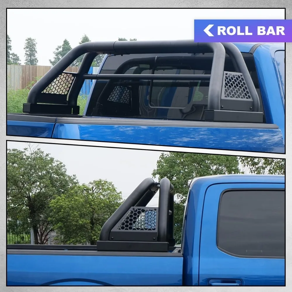 قضبان Wolfstorm لشاحنات الالتقاط العالمية بالحجم الكامل، شريط رياضي على شكل رف تشيس للشاحنات شيفروليه S-10 كولورادو/جي إم سي سونوما/Je #5