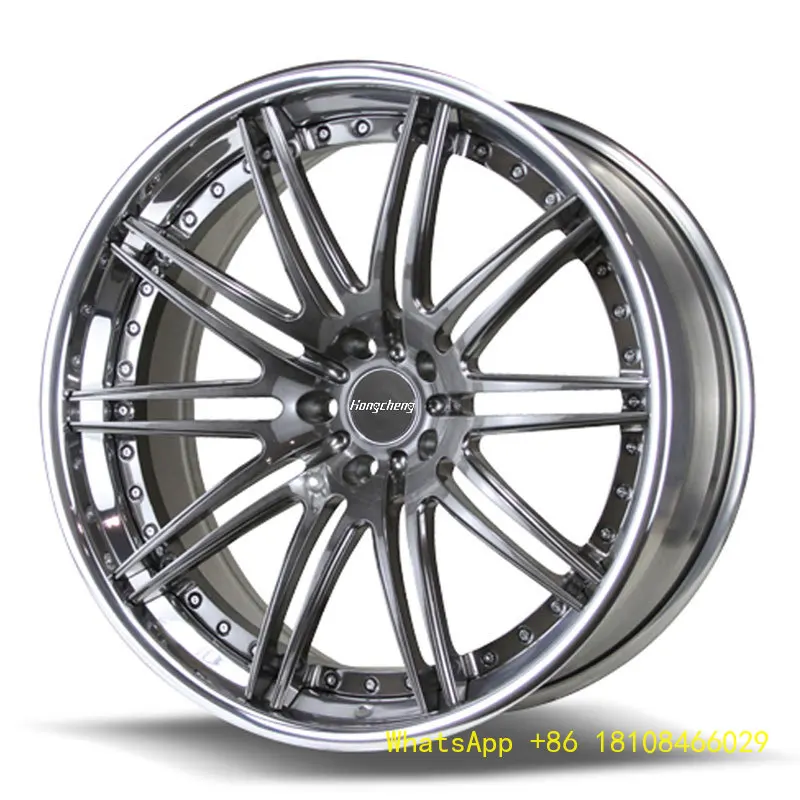 

18-22-дюймовые 5-спицевые вогнутые двухсоставные кованые диски с глубокой полкой для высокопроизводительных люксовых спортивных автомобилей