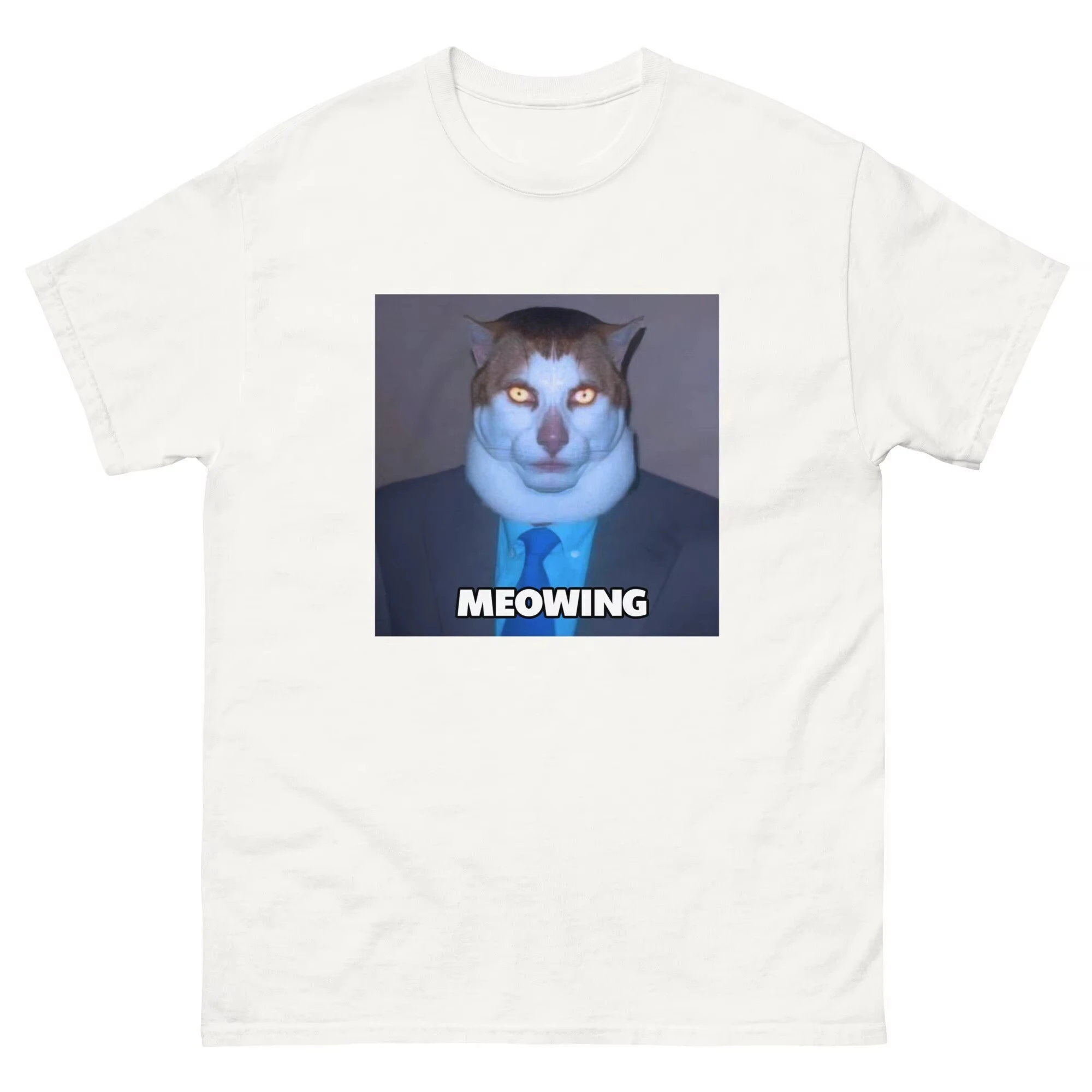 الرجال تي شيرت السجائر هريرة مضحك التدخين القط ميمي غبي الدماغ لطيف كيتي أبي الجرافيك الزي موضة Y2k الفكاهة قائلا #5