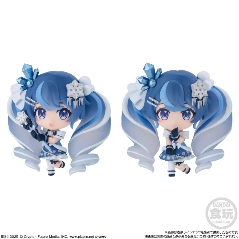 Bandai – figurine originale Hatsune Miku, dessin animé SNOW MIKU KAITO MEIKO, jouets pour garçons et filles, cadeau pour enfants, modèle d'ornements