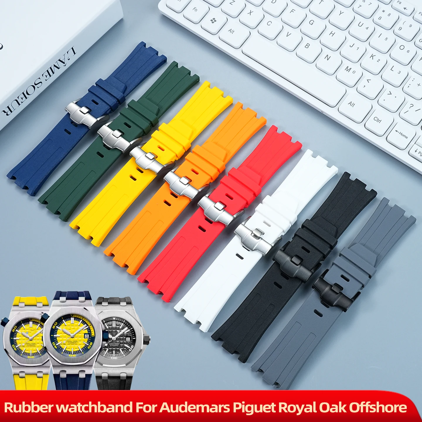 28MM Rubber Watchba… - image