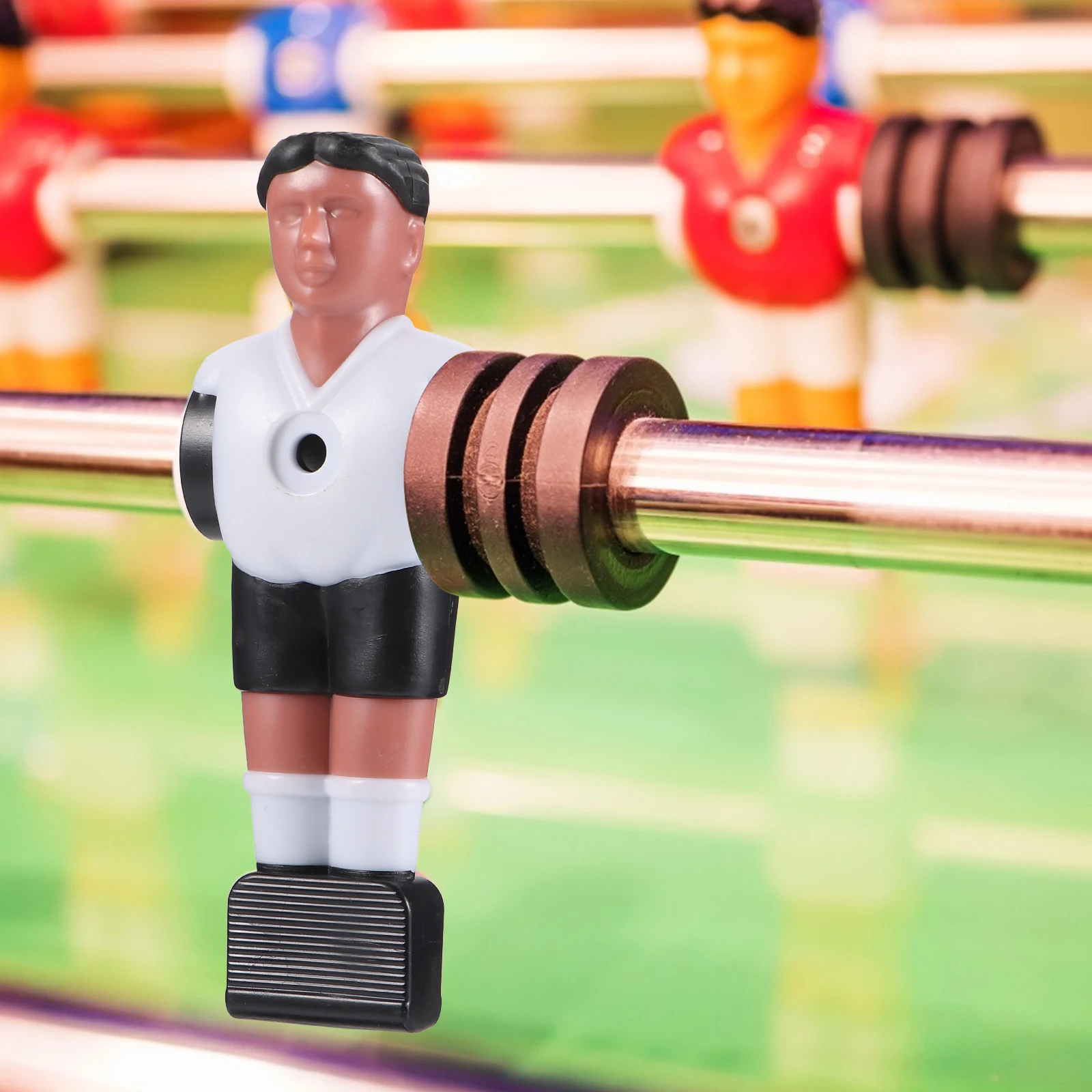 

10pcs Foosball Players Replacement Table Football Accessory Soccer Player Machine Durable Light Weight Standard Size Easy