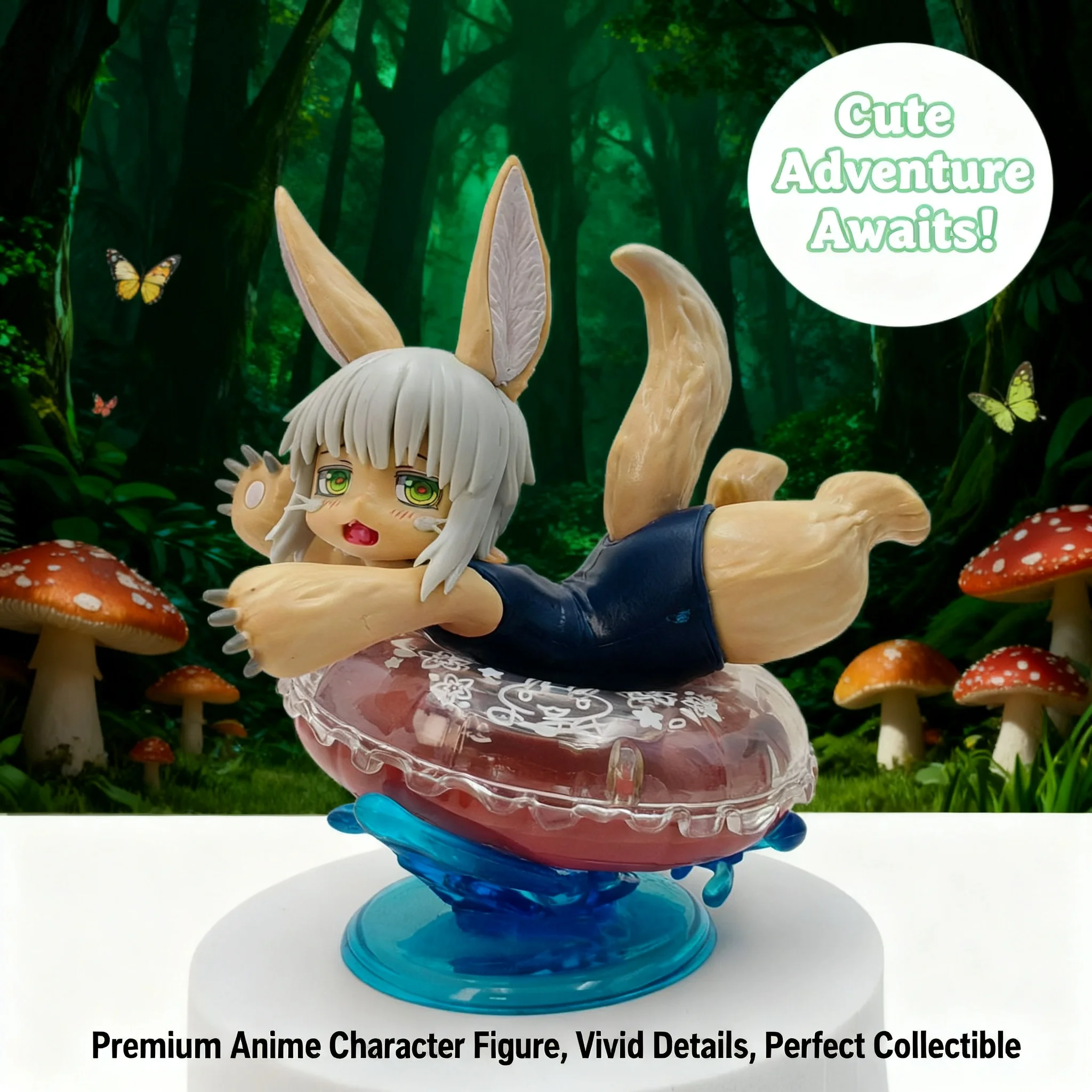 Serie de anillos de natación de The Abyss Golden Country Of The Scorching Sun, modelo de figura de Nanachi, decoración de escritorio