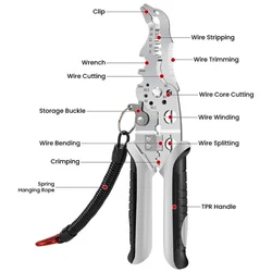 Multi-Function Professional Elbow Wire Stripper Pliers Wire Crimper Cutter Wiring Tools Crimping Tool Electrician Tool Hand Tool