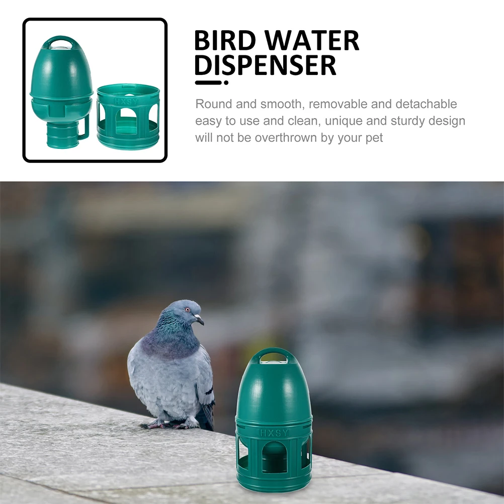 

Large Capacity Drinking Water Meter Pet Bird Dispenser Pigeon Waterer Container Feeder Poultry Food Plastic Hanging Bucket New