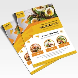 Custom Printed Flyers A6 A5 A4 Size 157gsm Double Sided Posters Customized Price List & Business Advertising Promotion Leaflets