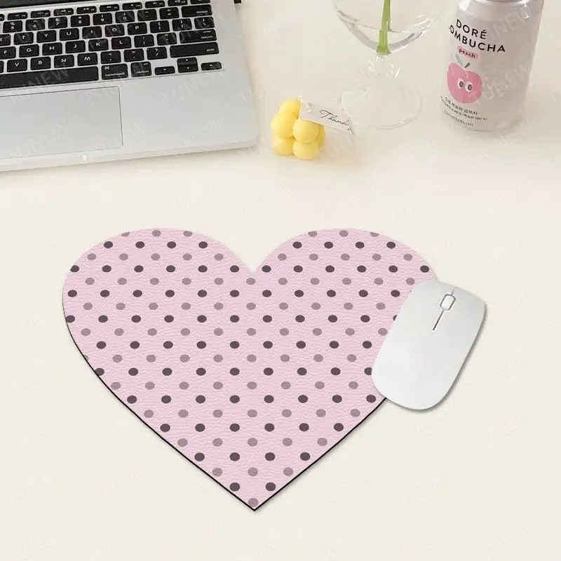 Cat Paw Black and Pink Bow Cartoon Heart Girly Kawaii Small Mouse Pads Anti Slip Washable for Office Computer Desks Studies Mat