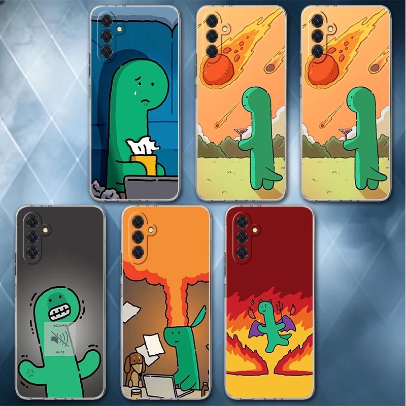 Cartoon J-Joguman Dinosaur Soft Phone Case For Samsung A57 A17 A56 A16 A55 A15 A54 A14 A53 A13 A52 A12 A37 A36 A35 A34 A33 A26 A