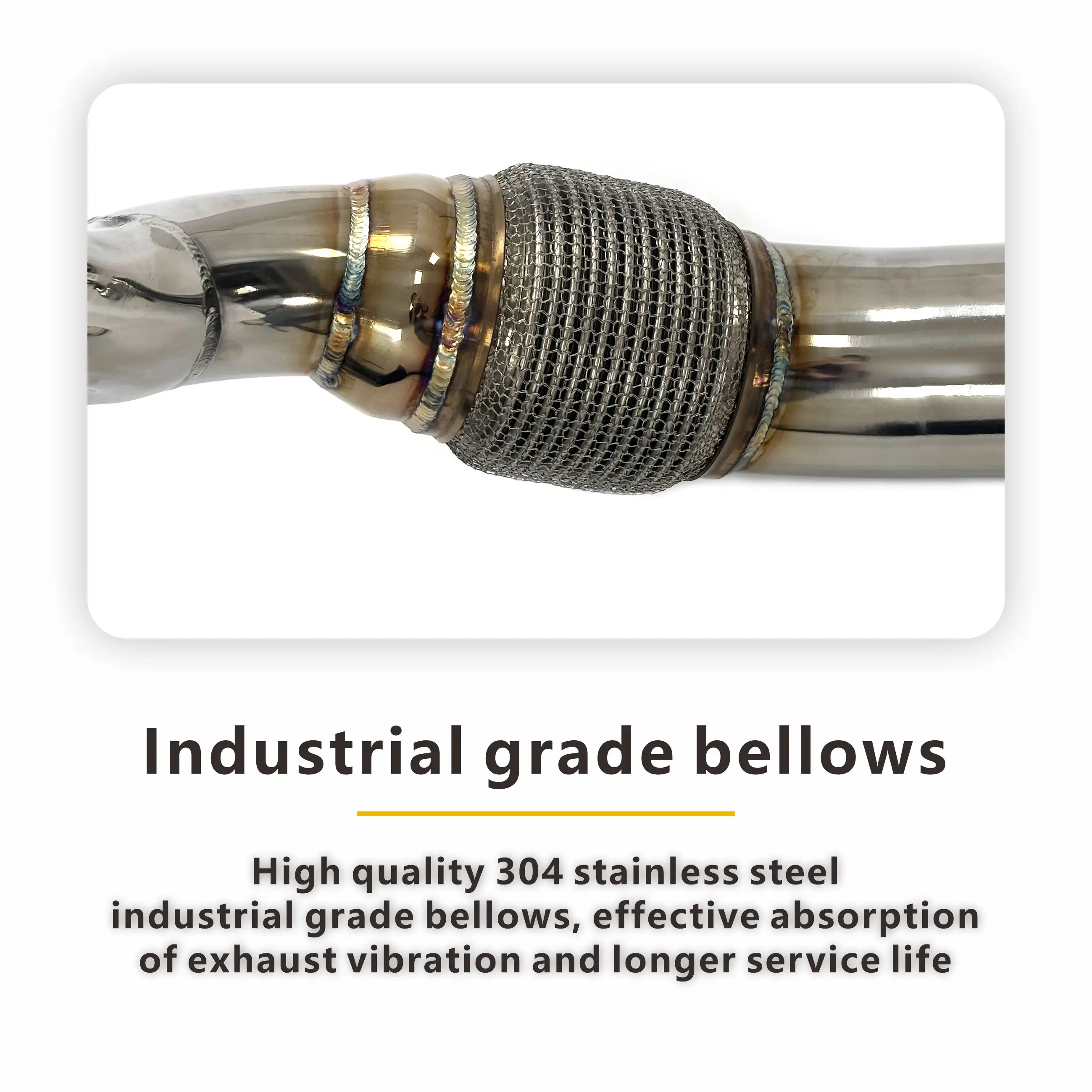 لمرسيدس بنز GT43 GT50 E53 GT53 صمام القط الخلفي نظام العادم الفولاذ المقاوم للصدأ أداء الخمار #4