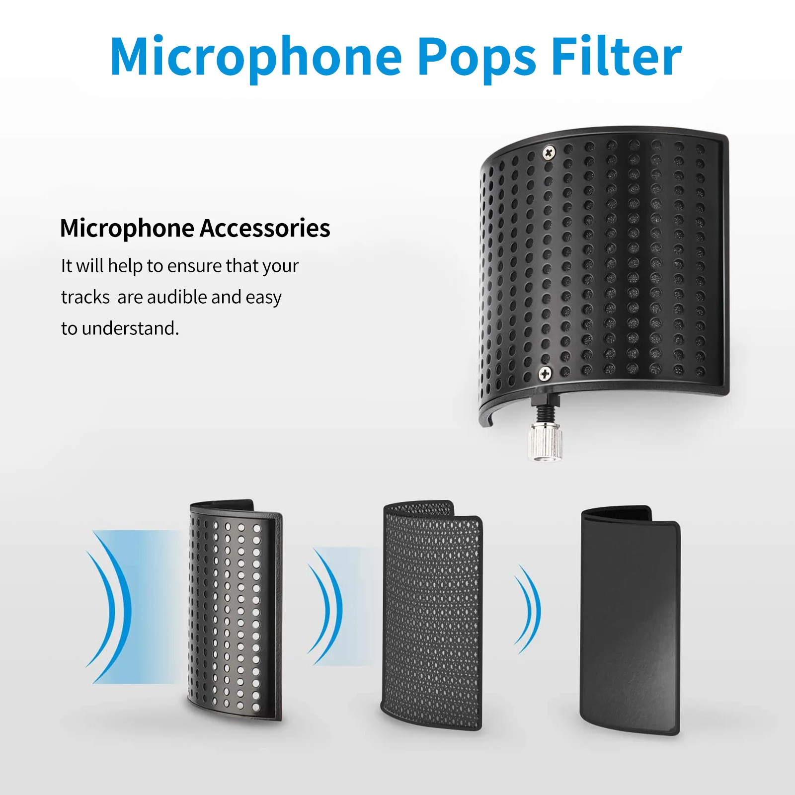 

1Pcs Premium Microphone Sound Filter Wind Screen Protector Prevent Breath Noise for Singing and Speaking Applications