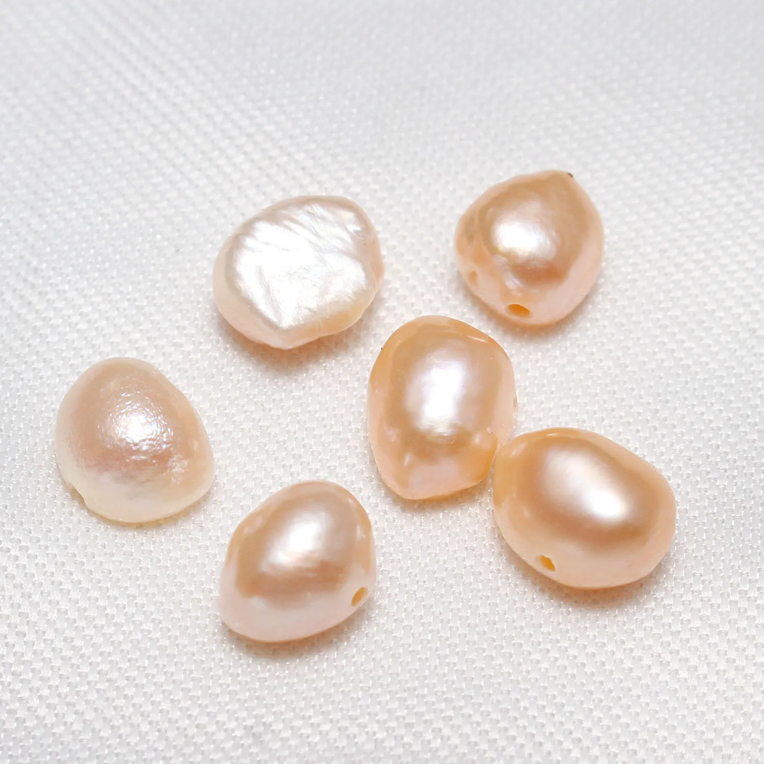 10pcs Keshi Cultured Baroque Freshwater 100% Natural Orange Pearl Beads For Making Diy Jewelry Bracelet Necklace 5-6mm Wholesale