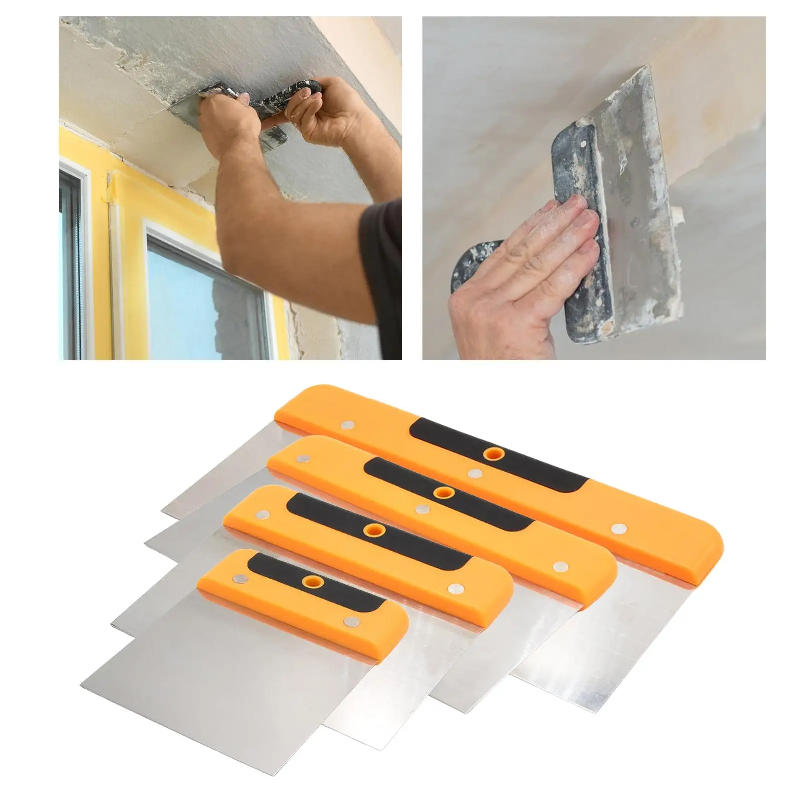 Cuchillo de masilla para pared y pintura, rascador para Aplicar masilla, yeso, cemento, escurrir paredes