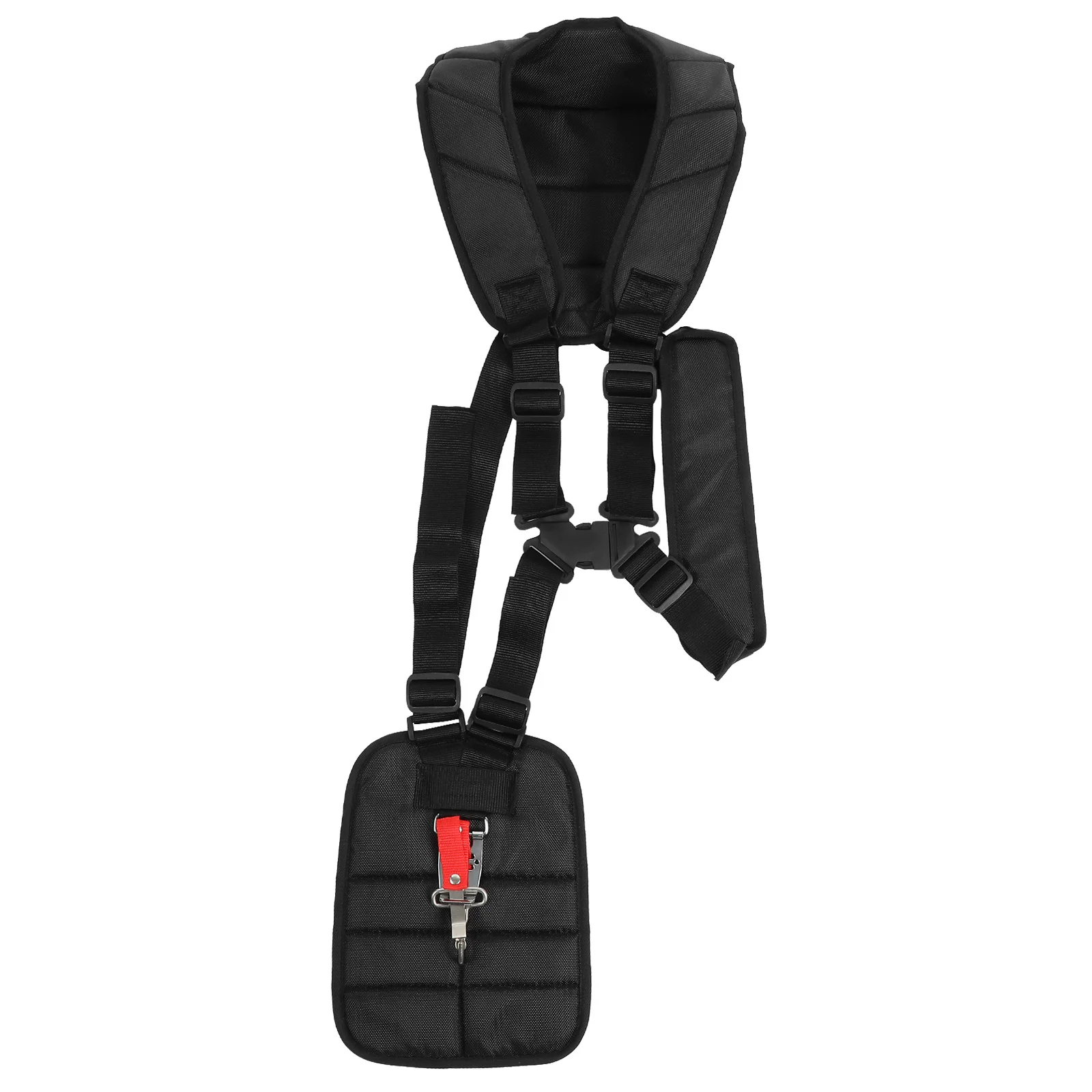 Sangle de harnais d'épaule Double universelle noire pour coupe gazon débroussailleuse ceinture de taille réglable Support confortable