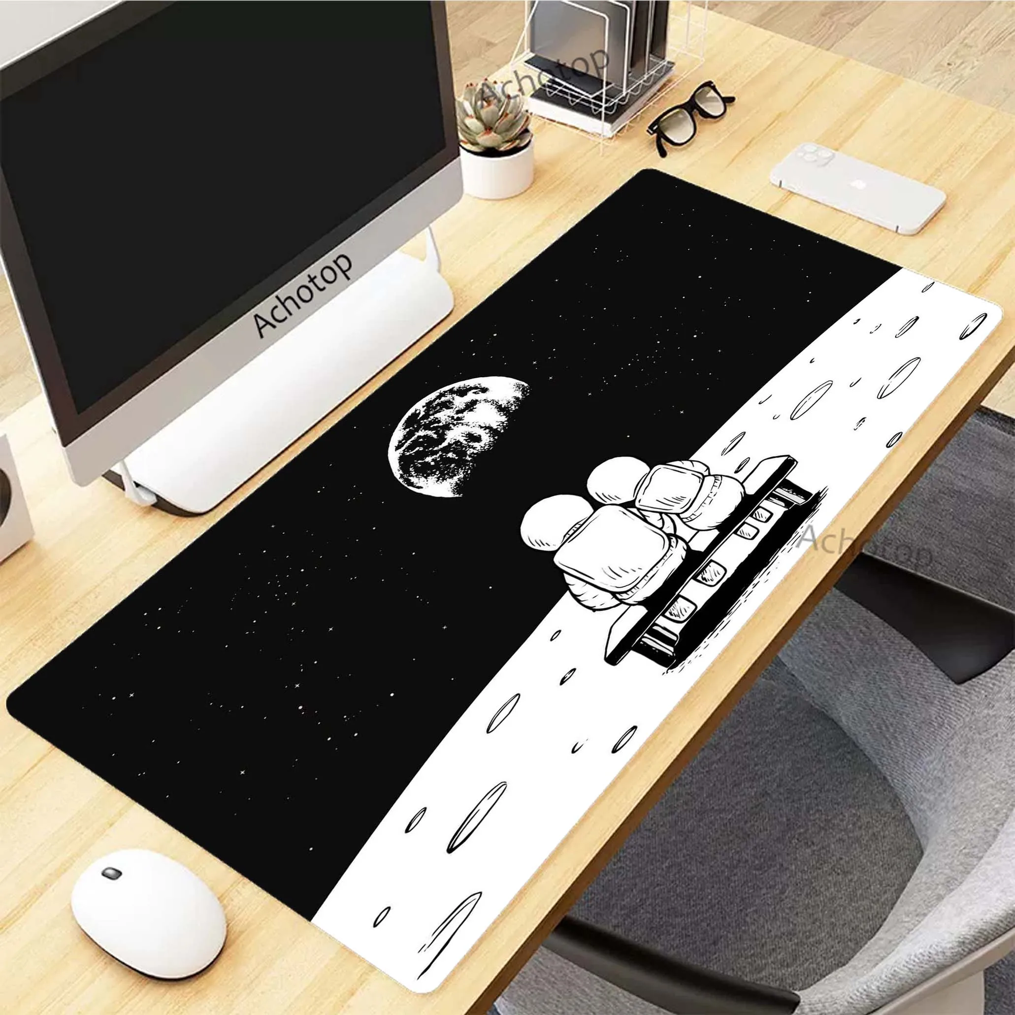 Astronaut Gaming Mousepad Pc 90x40cm XXXL Mouse Pad Anti-slip Soft Mousemat Non-slip Rubber Pads Big Desk Mat Keyboard Pads