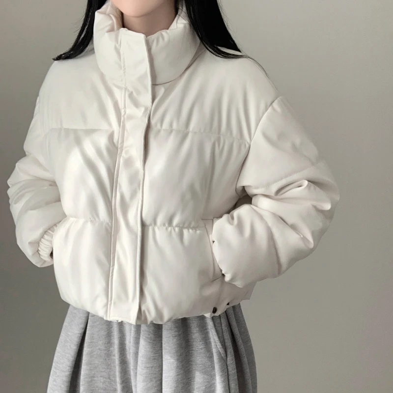 

Шикарное хлопковое джинто в стиле ретро, женское пальто из искусственной кожи с воротником-стойкой, свободный крой, универсальное нижнее платье Long Sve