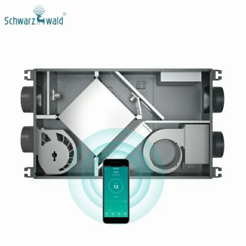 

Factory Directly Selling Heat Recovery HAVC Fresh Air Fan Ventilation System Removes The Air Particles, Smoke