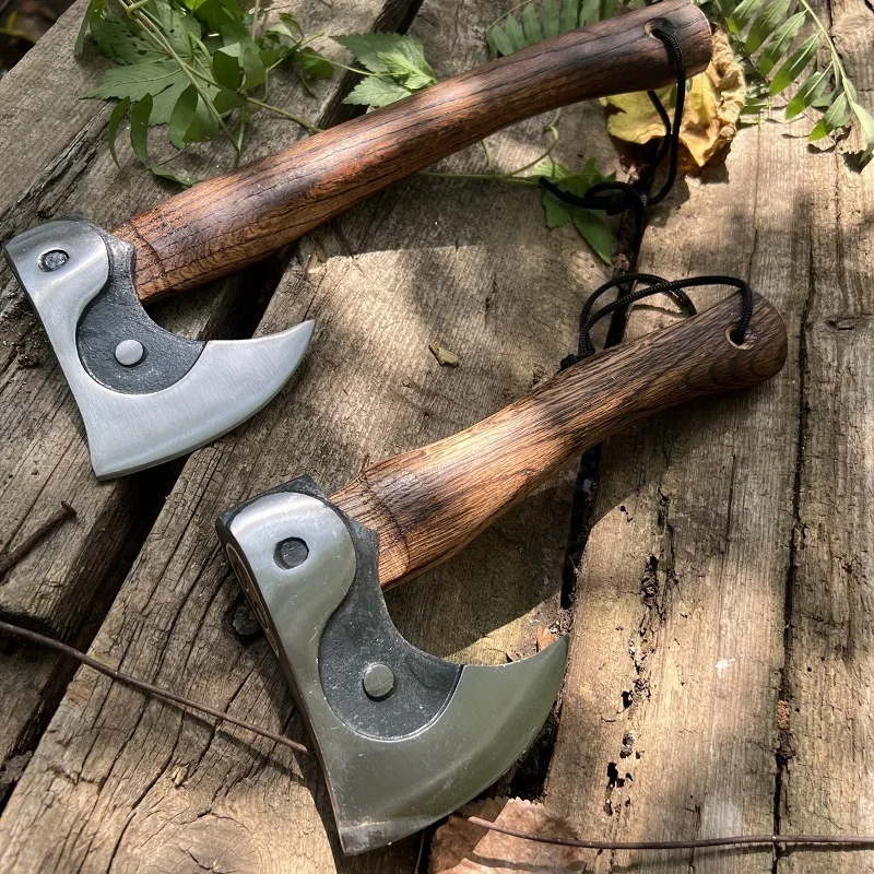 

Household All Steel Forging Durable Qinggang Wood Carving Tai Chi Axe Convenient Hand Tool for Chopping Wood and Chopping Wood