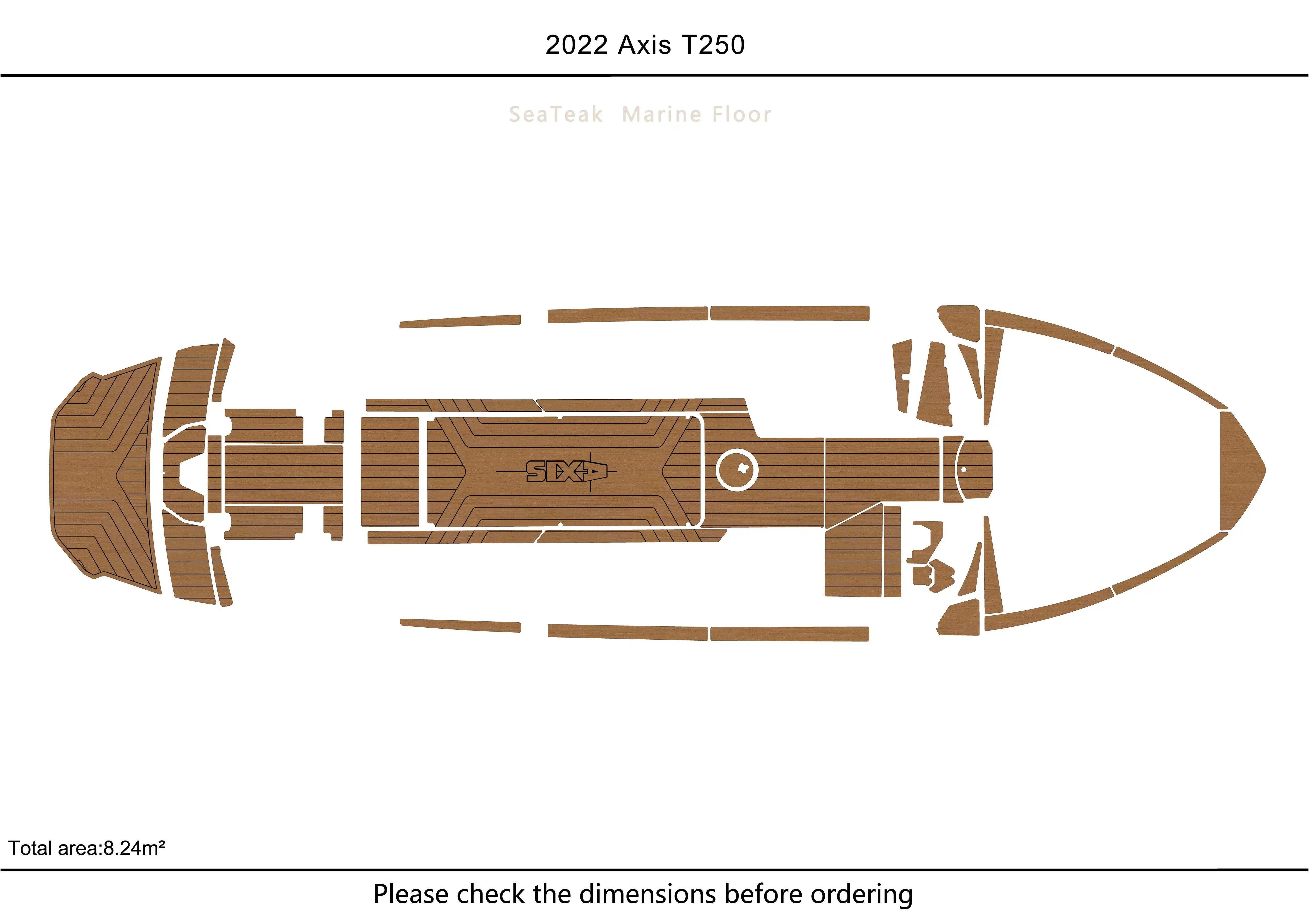 

2022 Axis T250 cockpit bow swim platform 1/4" 6mm EVA fAUX carpet Water Ski Yacht Fishing Boat Non-slip mat floor