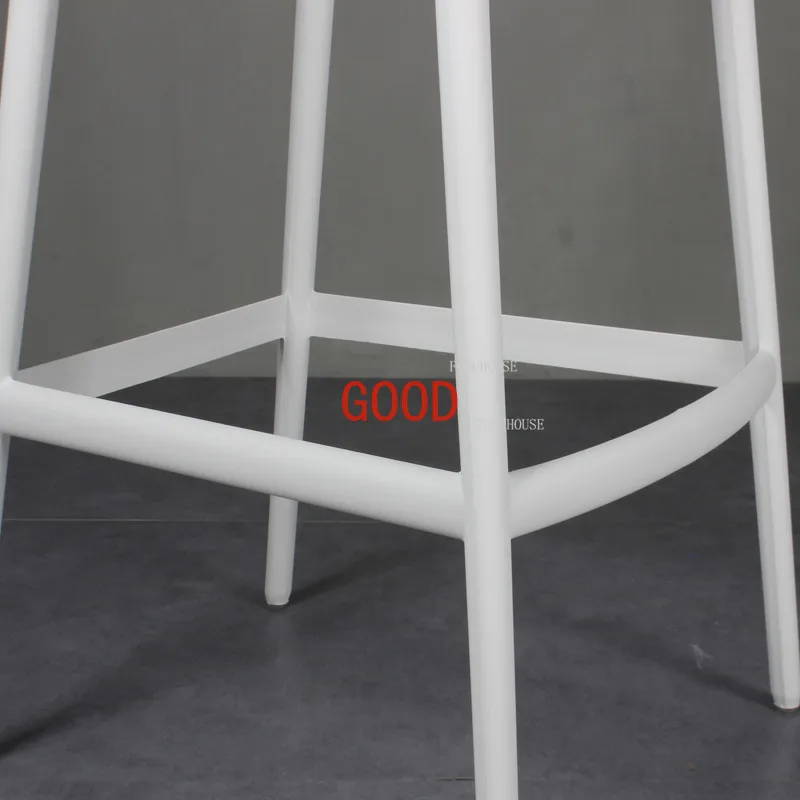 European Bar Chairs for Kitchen Back Bar Stool Household Simple Balcony High Stool Outdoor Plastic Leisure Designer Bar Stools