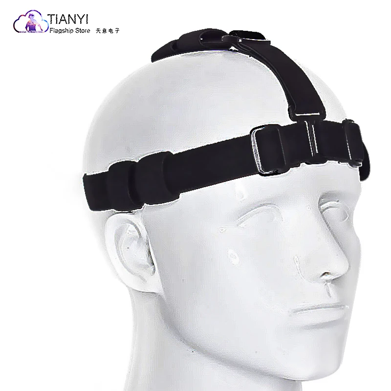 High elastic adjustable head-mounted light with universal thickening elastic strap flashlight