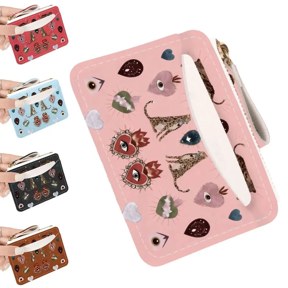 Everyday Use Ultra-Thin Women's Wallet Zipper Multiple Card Slots Card Holder Lightweight Card Sleeve