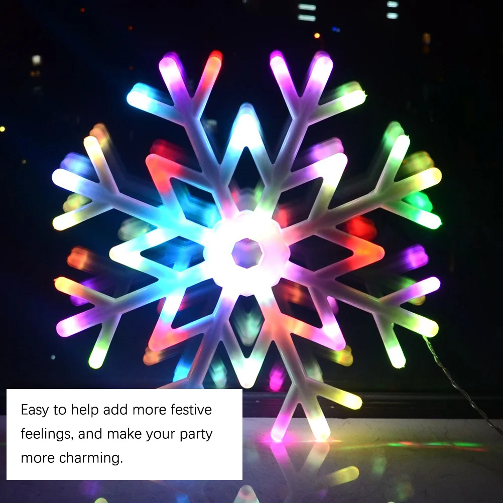 1 قطعة LED ندفة الثلج شكل مصباح خارجي مقاوم للماء عيد الميلاد عيد الميلاد مصباح للزينة لإضاءة حفلة مهرجان الحديقة