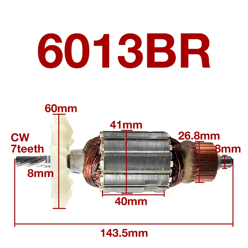 

6013BR Hand Drill Armature Stator Accessories for Makita 6013BR Hand Drill Armature Rotor Anchor Stator Coil Replacement