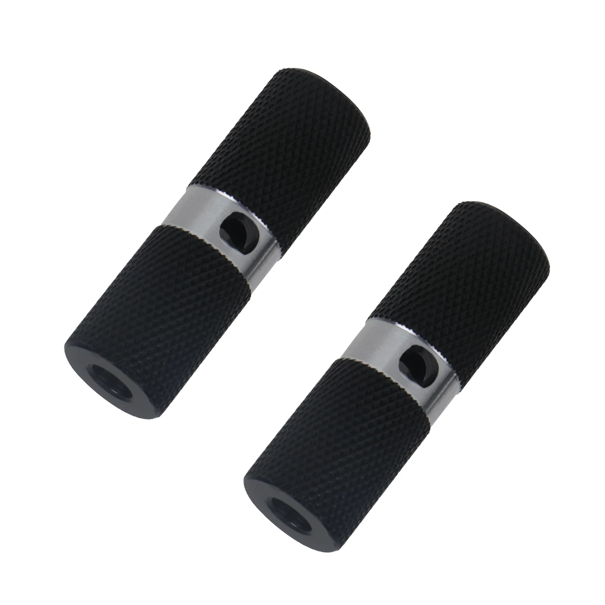 

1 Pair Aluminum Foot Pegs Blue Non-Slip Cylinder For Front Rear Axle Bicycle Footrest Lever Replacement Accessories For Mountain