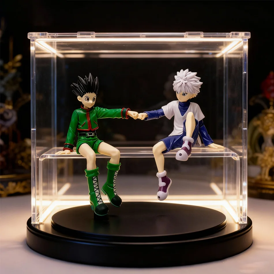 Premium-PVC-Trendartikel – Virale Anime-Ware-Figur – Gon & Killua Auto-/PC-Gehäuse-/Raumdekorationsmodell, Top-Auswahl für Fans