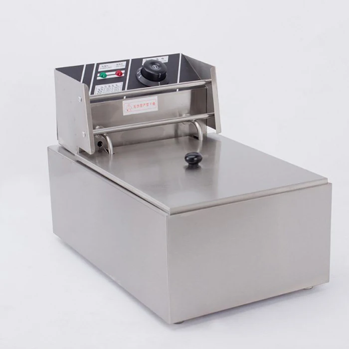 automatic electric fryer Stainless steel commercial fryer French fries machine fried chicken burger snack fried meatballs