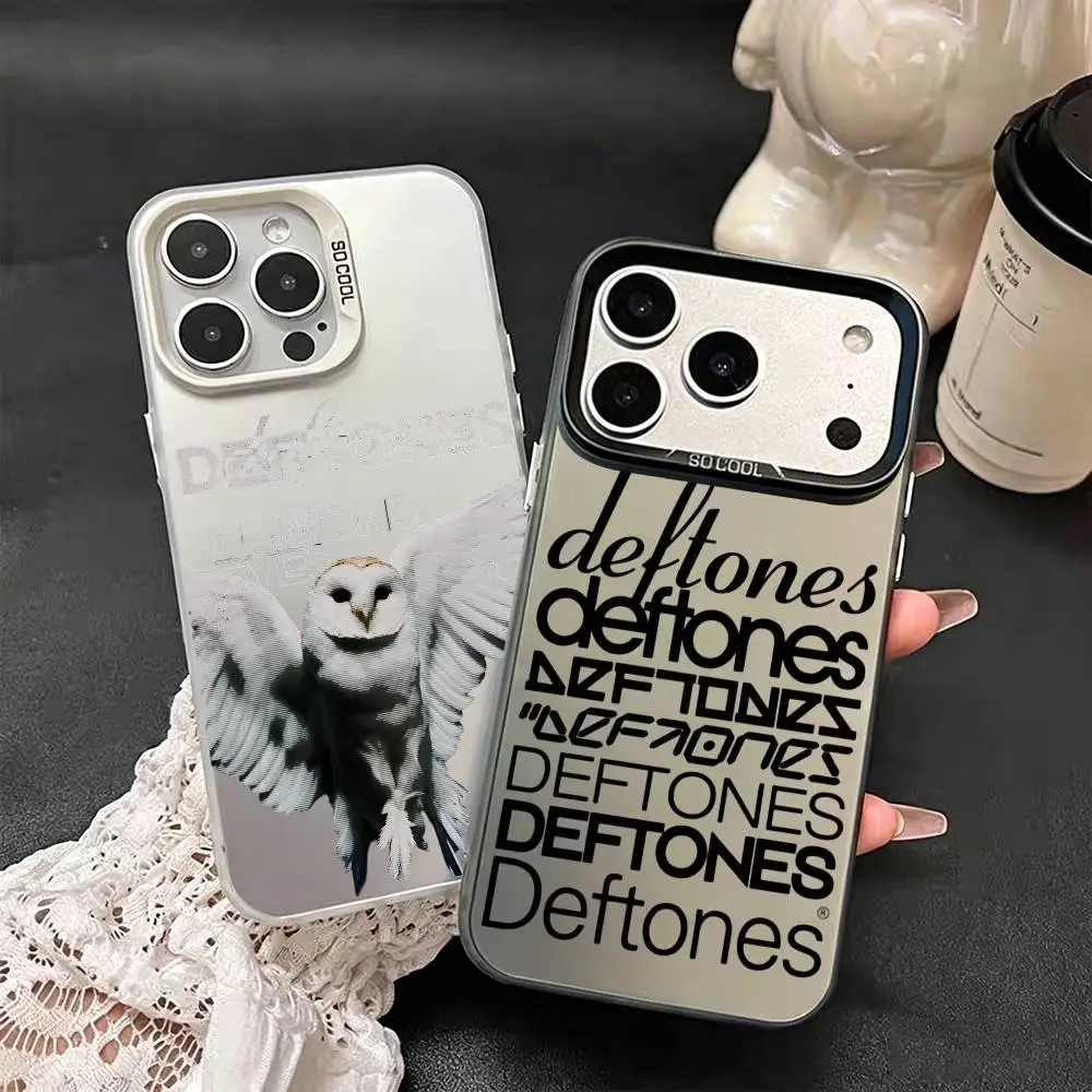 Private Music D-Deftones Logo  Phone Case For iPhone 17,16,15,14,13,12,11,Mini,Pro,E,MAX White Candy Matte Cover